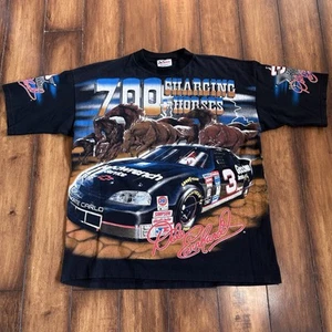 Vintage 1997 Dale Earnhardt 700 Charging Horses Nascar Racing T-Shirt Size Large - Picture 1 of 8