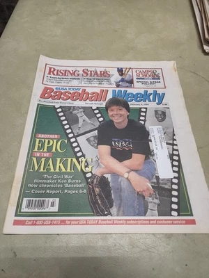 February 28 1994 Baseball Weekly Ken Burns, Carlos Delgado - Image 1 of 3