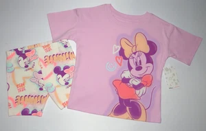 Kleinkind Mädchen, 2T, Disneys Jumping Beans T-Shirt & Fahrradshorts/ SIEHE DETAILS ZUR GRÖSSE - Bild 1 von 9
