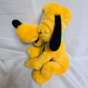 Disney Pluto Plush, Green Collar, 11" - Picture 1 of 7