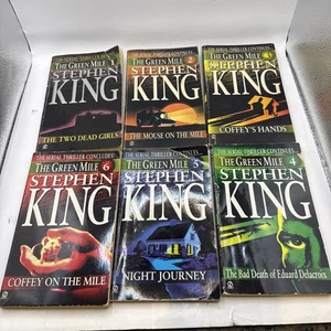 The Green Mile Full Book Series 1-6 By Stephen King - Paperback Series - Picture 1 of 8
