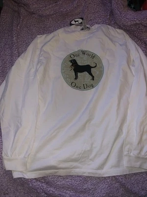 Новый с Ярлыками винтажный черный собаки Martha's Vineyard LS праздник футболка размер мужской большой - Изображение 1 из 4