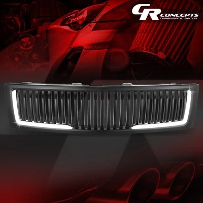 磨砂前立式格栅烧烤架 + LED DRL 适用于 2007 - 2013 雪佛兰 Silverado 1500 — 第 1/4 张图片
