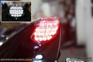 fits 13-23 Triumph Daytona Moto2 Street Triple SEQUENTIAL LED Tail Light CLEAR - Picture 1 of 1