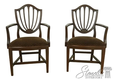 L54697EC: Par de sillones georgianos corte cereza ETHAN ALLEN Foto 1 de 4