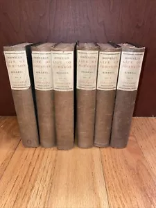 Antikes 6-bändiges Buchset Das Leben von Samuel Johnson James Boswell London 1896 - Bild 1 von 12