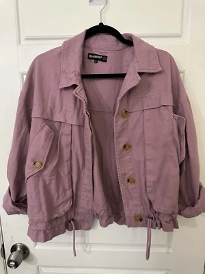 Cotton/Linen blend Nordstrom Purple Retro Inspired Purple Jacket - Image 1 of 4