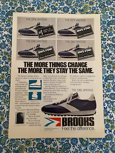 Vintage 1980 Brooks Laufschuhe Print Ad The Vantage - Bild 1 von 7