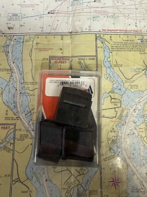 Bainbridge pack of 4 #PA079BK/4 Black 1" Cam Buckle. - Image 1 of 1