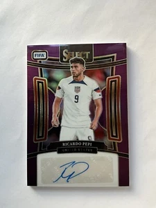 2023-24 Panini Select FIFA Soccer Ricardo Pepi Purple Prizm Auto /49 USMNT #S-RP - Picture 1 of 2
