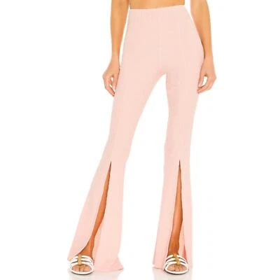 Michael Costello x Revolve Odessa Pants Split Hem Flare Leg Pink Size Small - Image 1 of 4