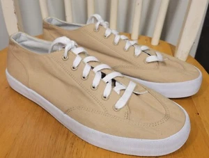 Chaps tan canvas mens sneakers shoes Sz 11.5 NEW - Picture 1 of 7