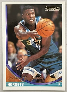 1993 Topps Gold Basketball Card #223 Larry Johnson Charlotte Hornets - Picture 1 of 2