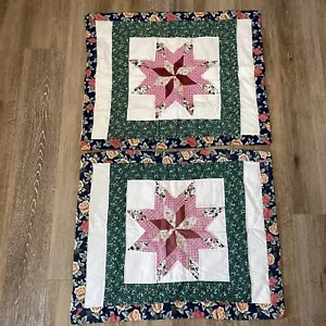 Copricuscino Vintage Patchwork STANDARD Lino Alto Country Trapuntato STAR Cottage - Foto 1 di 12