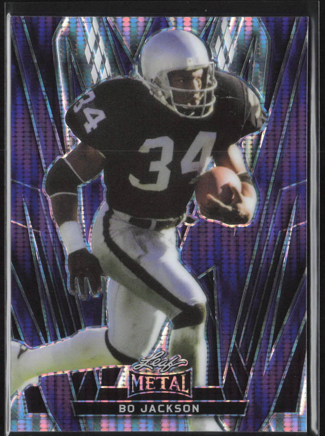 Bo Jackson 2024 Leaf Metal #10 Base Purple Pulsar /8