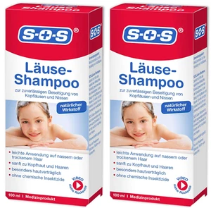 ✅SOS Läuse-Shampoo Kopfläuse, Nissen natürlicher Wirkstoff Läusemittel 2x 100ml✅ - Bild 1 von 1