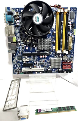 scheda madre BCM 15GS157 Intel 775 + 1Gb ram +ventola +cpu Intel E2160 #C - Immagine 1 di 4