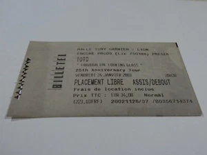 TICKET KONZERTTICKET Halle TONY GARNIER LYON 23.01.2003 - Bild 1 von 2