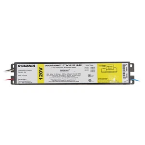 SYLVANIA QT1X32/120-IS-SC BALASTRO FLUORESCENTE, 1 LÁMPARA, F32T8, 32W T8, 120V - Imagen 1 de 2
