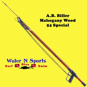 AB Biller Mahagoni Speargun Spearfish 54" Special Spear A.B. holzfass scuba - Bild 1 von 6