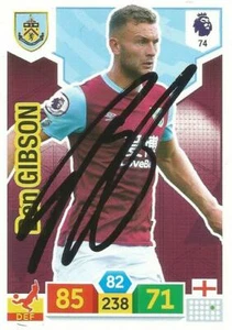 BEN GIBSON SIGNED BURNLEY 2019/2020 ADRENALYN XL #74 TRADING CARD+COA - Picture 1 of 1