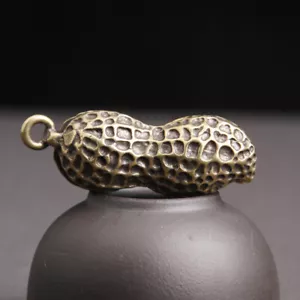 Brass Peanuts Keychain Peanuts Statue Pendant Figurine Home Decor Ornament - Picture 1 of 10
