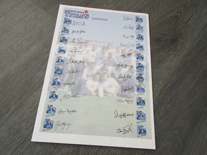 Nashua Titans South Africa Cricket Team 2001 / 2002 Pre Printed Autograph Sheet - Picture 1 of 5