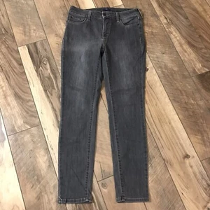 NYDJ Lift Tuck Technology graue Stretch-Damenjeans 8 Denim super Skinny - Bild 1 von 6