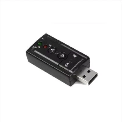 3D External 7.1 CH Channel USB Audio Sound Card Mic Speaker 3.5mm Jack Stereo - Image 1 of 4
