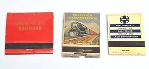 3 LIBRI FIAMMIFERI PUBBLICITARI FERROVIA VINTAGE UNION PACIFIC, SANTA FE N&W RY - Foto 1 di 9