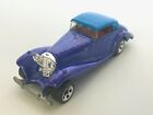 Hot Wheels Purple Mercedes 540K Teal Convertible Top Toy Car Sparkle 1982 Loose