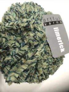  Artful Yarns LIMERICK 3022 Green Blue Chunky Yarn Ball 1 Ball=Boa Scarf 3.5 oz. - Picture 1 of 5