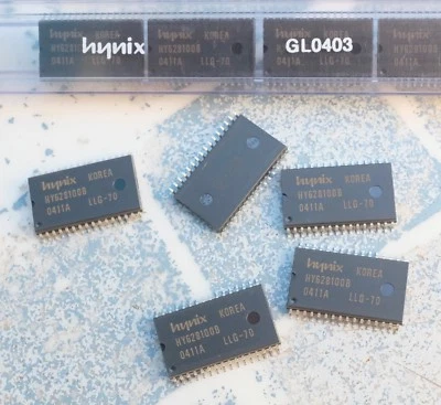 5X HYNIX HY628100B LLG-70 Circuit intégré. Lot de 5 pièces