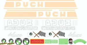 STAR SAM® KIT ADESIVI PUCH CORONATO DELUXE ADESIVI MOTO CLASSICI STICKERS - Foto 1 di 1