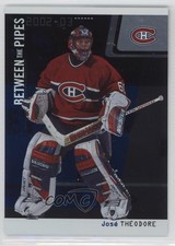 2002-03 ITG Be A Player Between the Pipes Jose Theodore #2