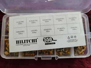 Hilitchi 550pz 0.1uf-10uf Kit Condensatori Monolitici Multistrato per Chip Ceramici - Foto 1 di 2