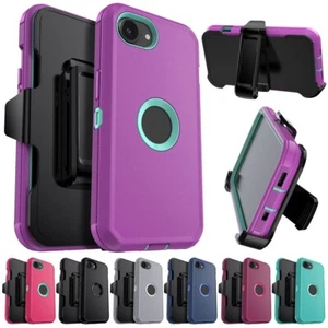 For Apple iPhone 16e 16 Plus 16 Pro Max Shockproof Heavy Phone Case Cover / Clip - Picture 1 of 64