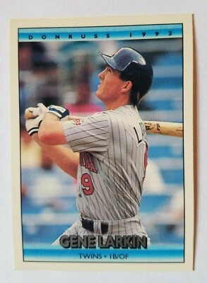 1992 Donruss #496 Gene Larkin Twins MT - Image 1 of 2