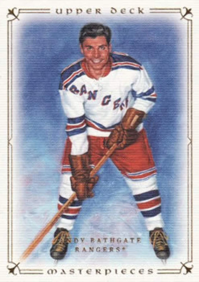 #76 Andy Bathgate - New York Rangers - 2008-09 Upper Deck Masterpieces Hockey - Image 1 of 1