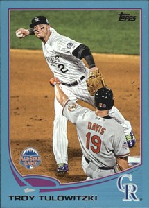 2013 Topps Update Baseball Wal-Mart Blue Border #US88 Troy Tulowitzki