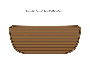 Centurion Falcon V Swim Platform Step Pad Boat EVA Foam Faux Teak Deck Floor Mat - Bild 1 von 17