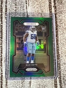 2023 Panini Prizm GREEN PRIZM Holo Dallas Cowboys MAZI SMITH RC #326 - Picture 1 of 2