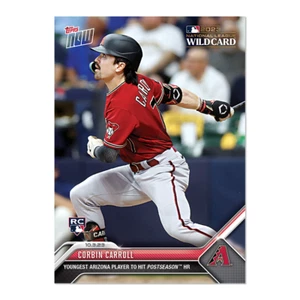 2023 Topps NOW 961 Corbin Carroll Youngest to hit Postseason HR - Free Shipping! - Picture 1 of 2