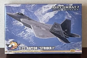 Ace Combat 7 SKIES UNKNOWN F-22 RAPTOR "STRIDER 1" Hasegawa 1/48 Model kit SP558 - Picture 1 of 16