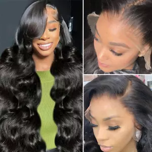 Pizazz Hair Body Wave Pre Bleached Knots , Pre Plucked 13X6 HD Transparent - Picture 1 of 19