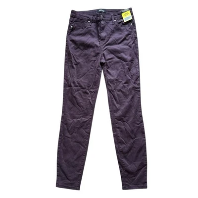 Женские узкие бордовые джинсы с высокой талией Buffalo David Bitton новые с ценниками размер 6/28"" - Изображение 1 из 4