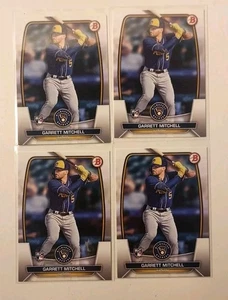 2023 Bowman 4Garrett Mitchell Milwaukee Brewers Rookie Card RC #41 lotto di (4) - Foto 1 di 2