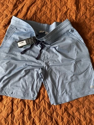 Shorts Greyson guia esporte atlético médio coiote azul nylon elastano MSRP $98 - Imagem 1 de 4