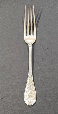 Garfo de prata esterlina 7,1" TIFFANY & Co Audubon - Imagem 1 de 4