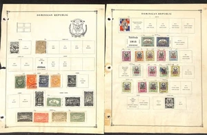 Briefmarkensammlung Dominikanische Republik 30 Scott International Pgs, 1879-1955 (BG) - Bild 1 von 12
